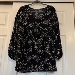 HEIMISH USA Black Floral Blouse